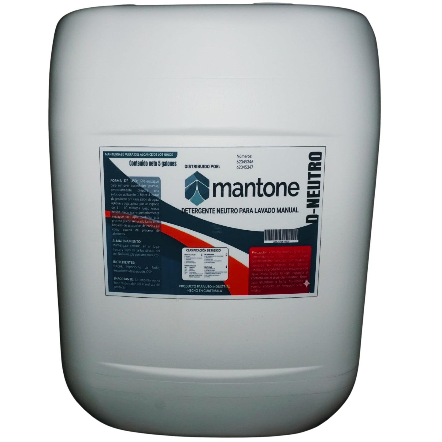 DETERGENTE NEUTRO PARA LAVADO MANUAL CANECA