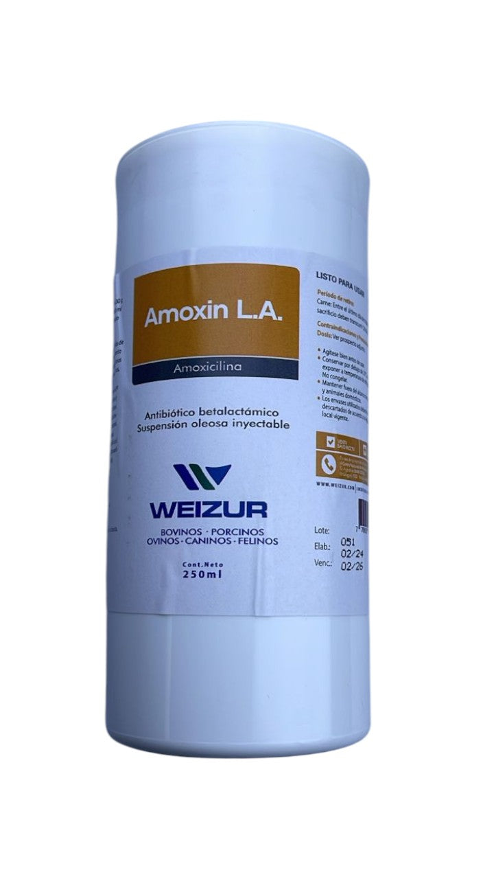 FRASCOS DE AMOXIN L.A X 250 ML/LOTE #51