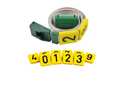 NÚMEROS DEL CINTURÓN DE CUELLO 0.1.2.3.4.5.6.7.8.9