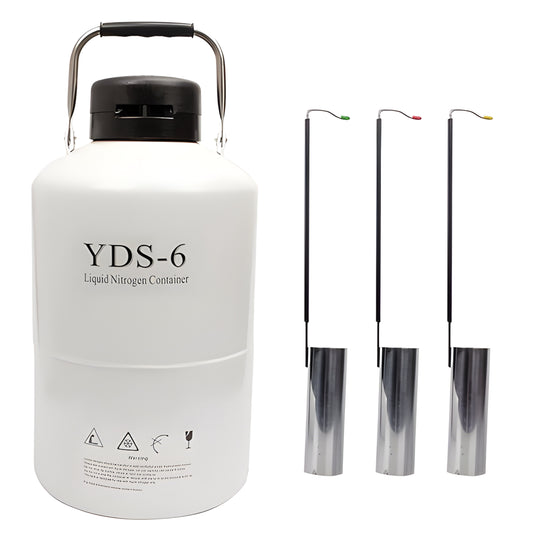 TANQUE CONTENEDOR DE NITRÓGENO LÍQUIDO SÓLIDO 6L